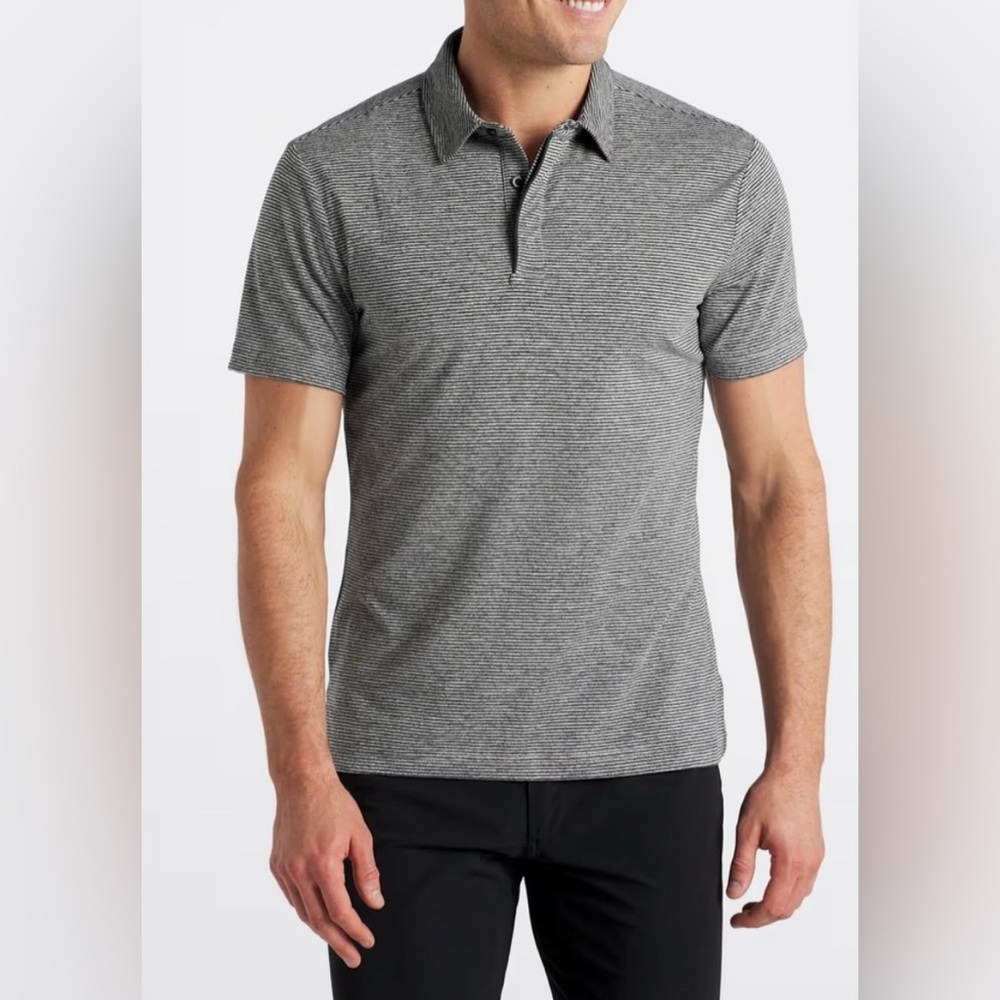 01.Algo Arrieta Microstripe Performance Polo